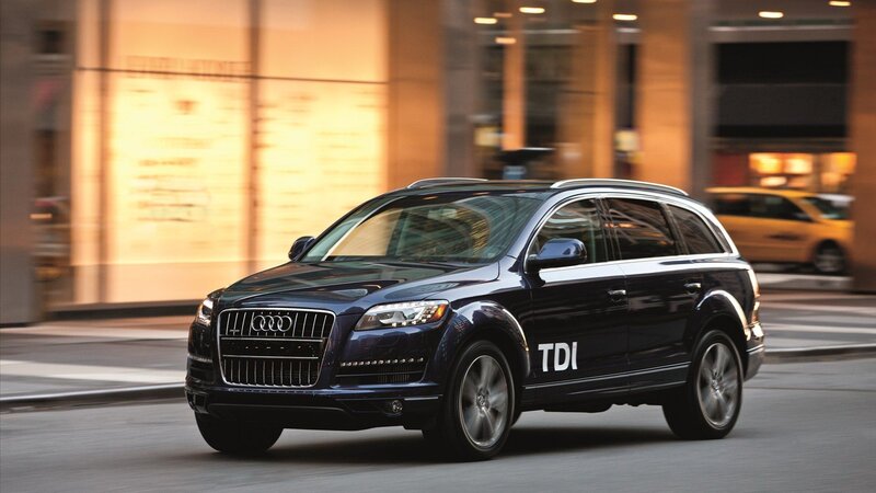 Dark Blue Audi Suv