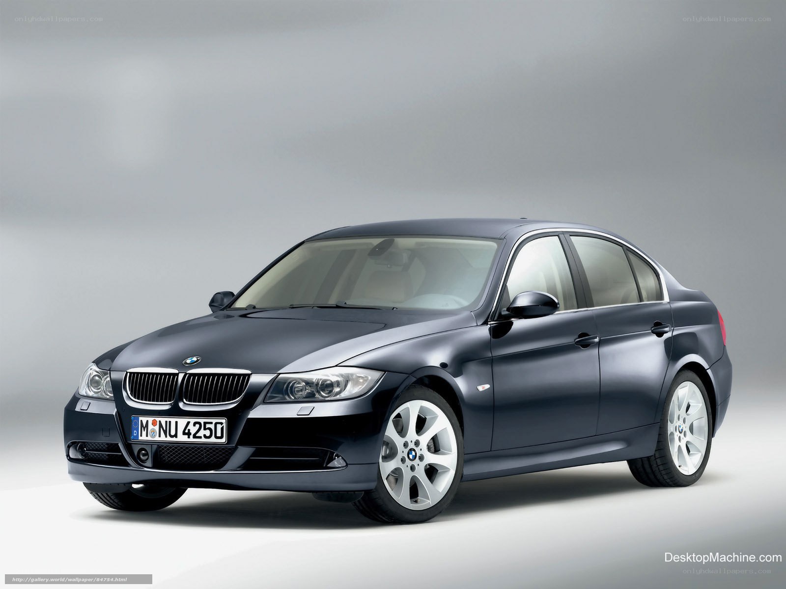 Dark blue BMW 3 Series sedan