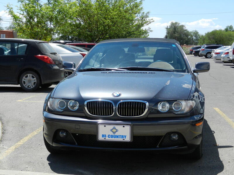Dark Blue BMW Car — Gray