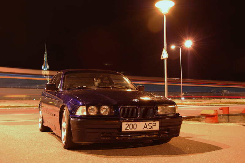 Dark Blue BMW Car