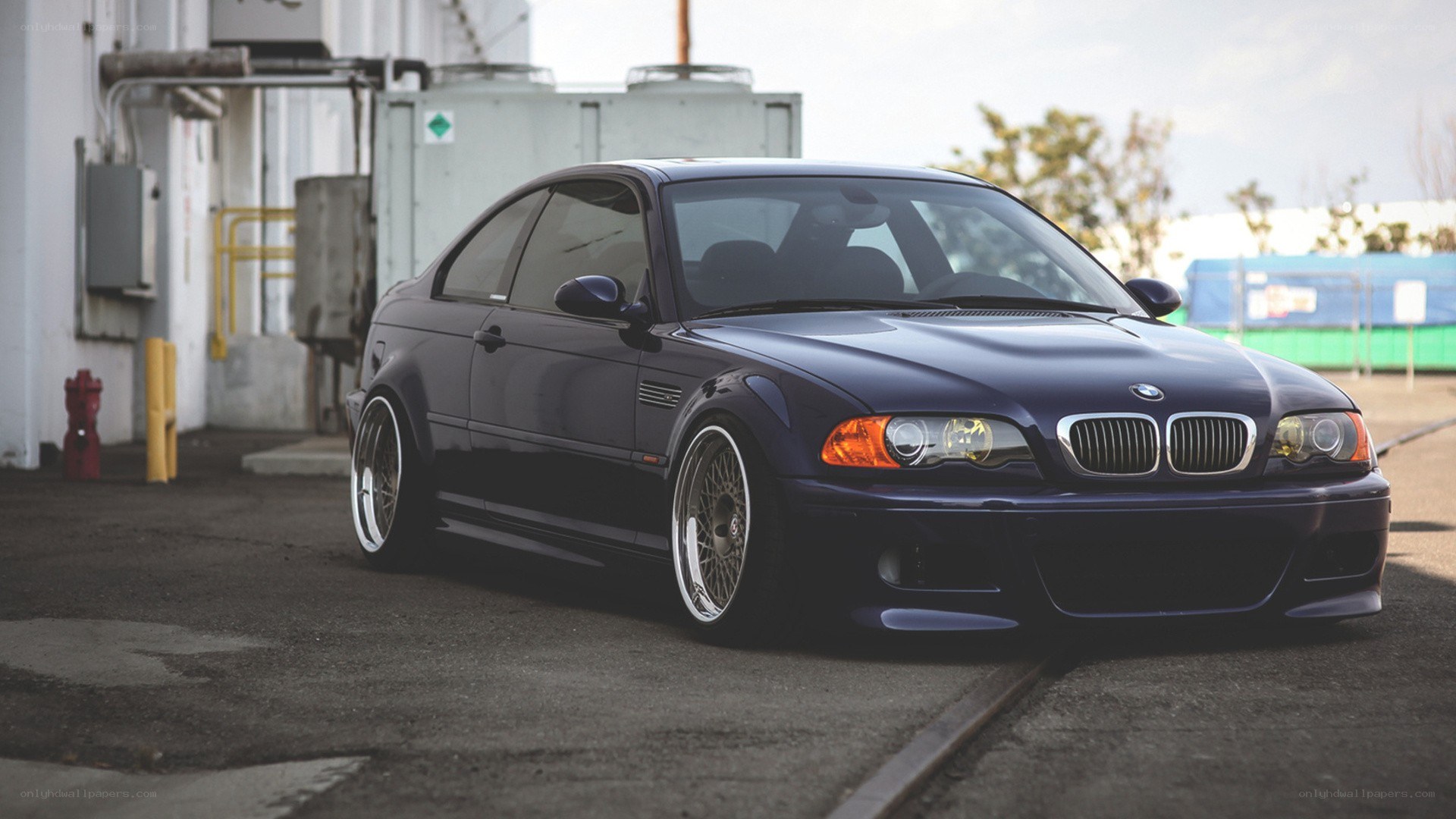 dark blue bmw coupe