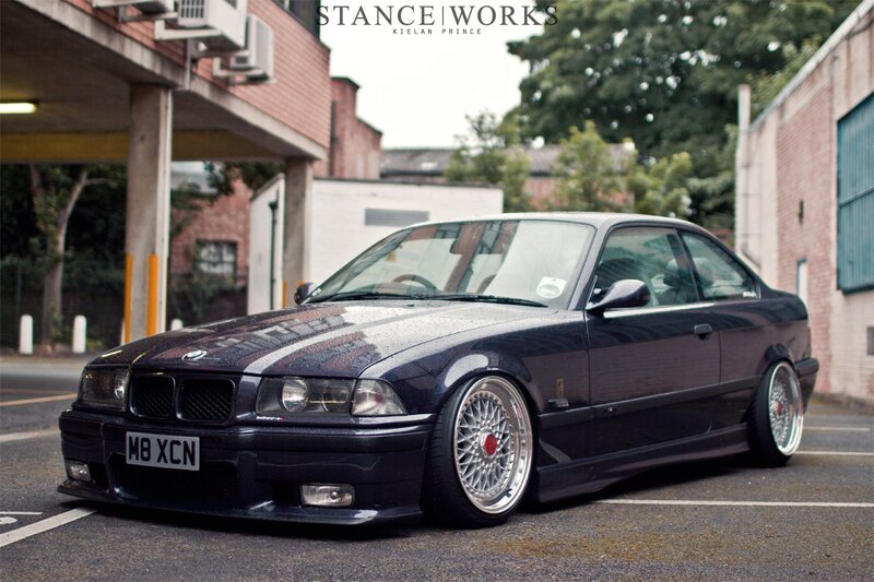 dark blue bmw coupe