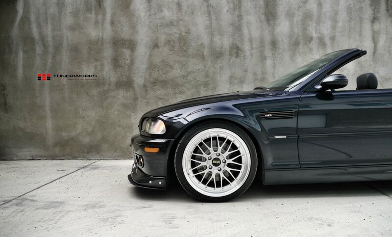 Dark blue BMW M3 convertible
