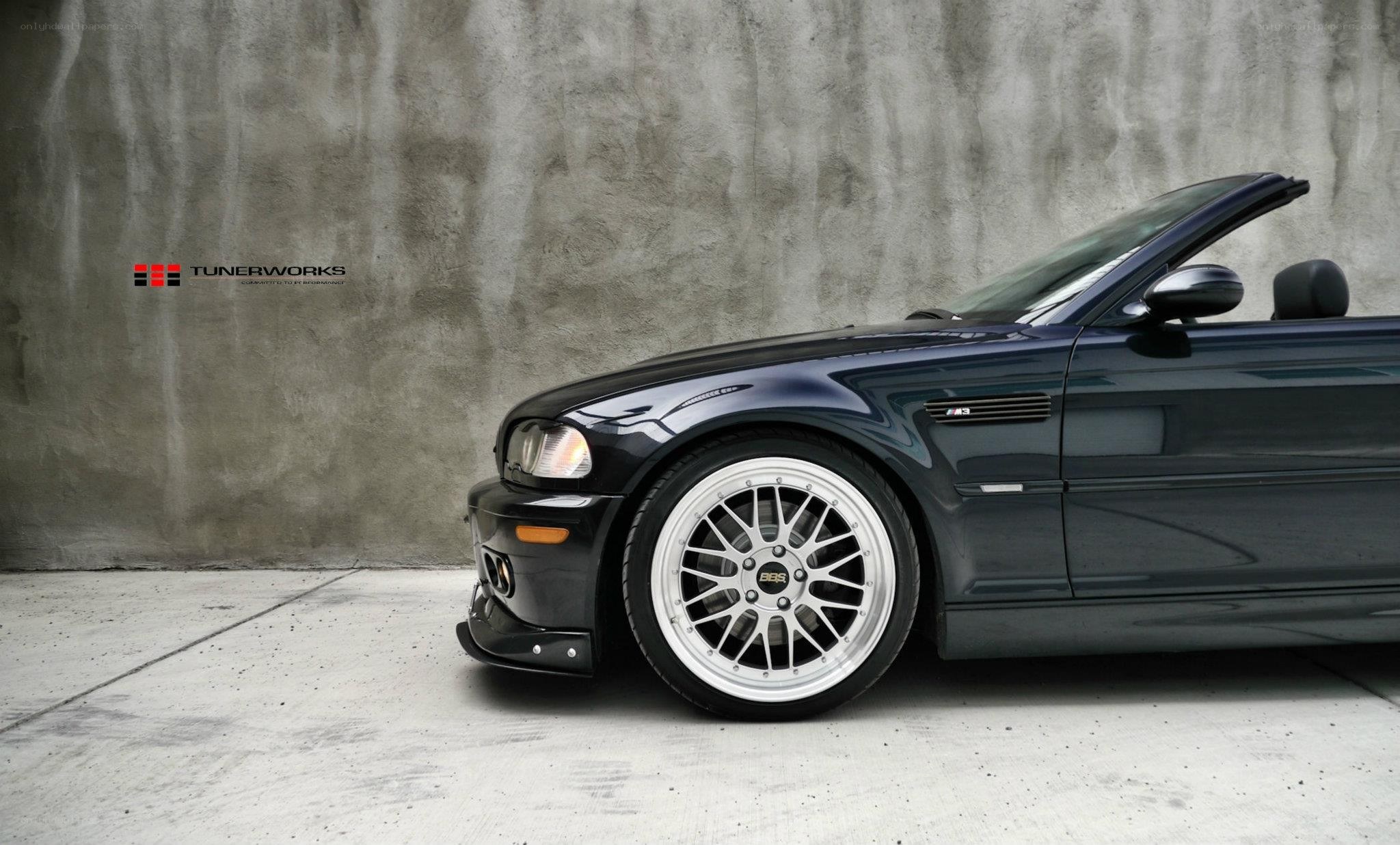 Dark blue BMW M3 convertible