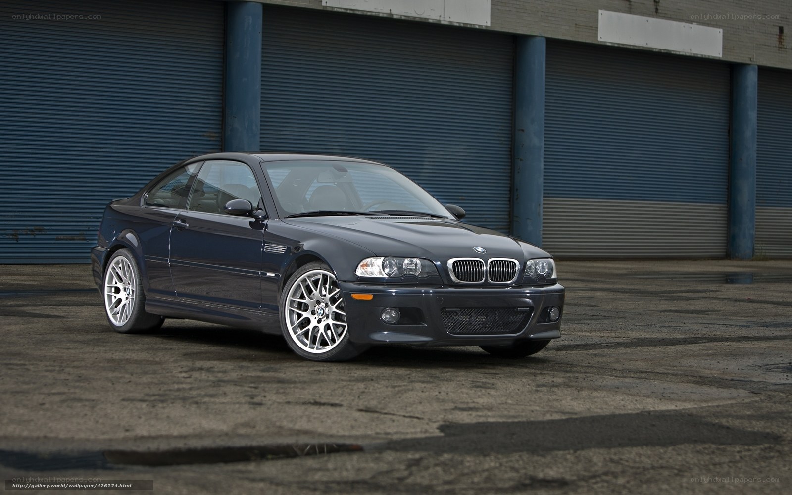 Dark blue BMW M3 coupe