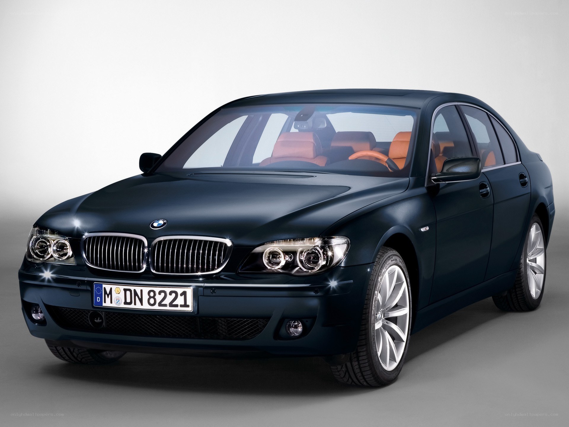 dark blue bmw sedan