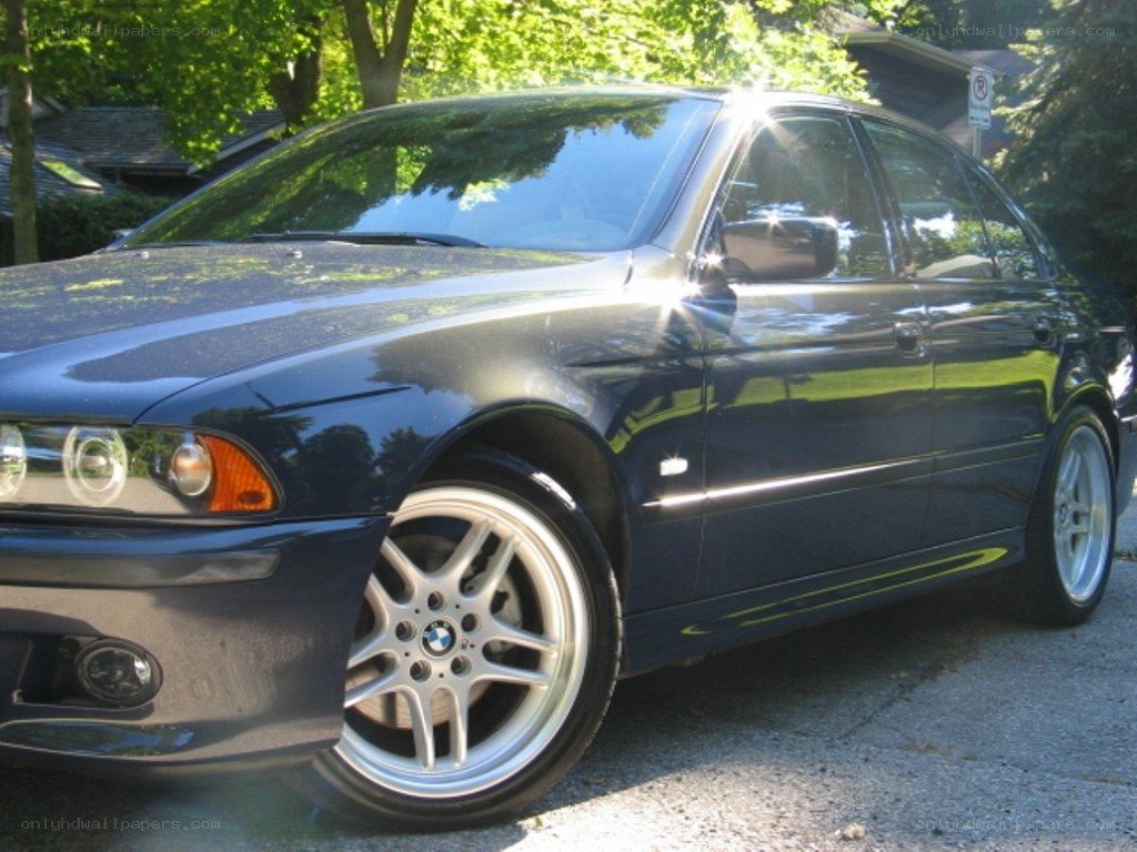 dark blue bmw sedan