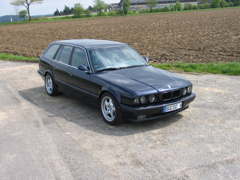 Dark Blue BMW Station Wagon