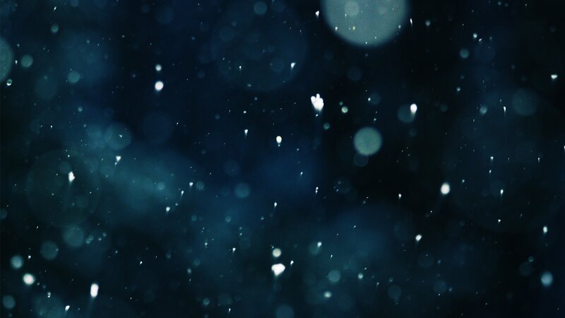 dark blue bokeh particles