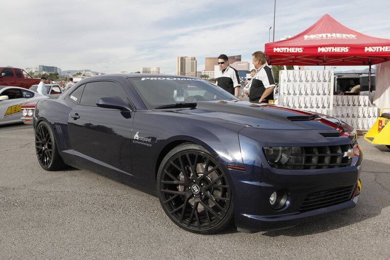 Dark Blue Camaro Car