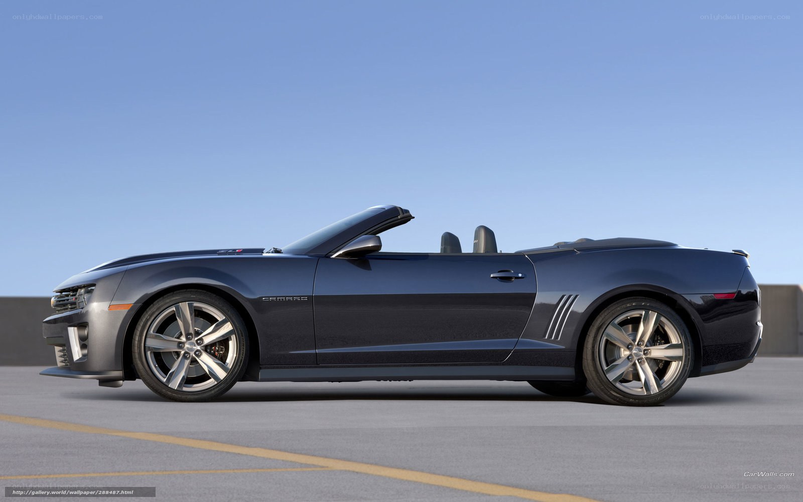 dark blue camaro convertible