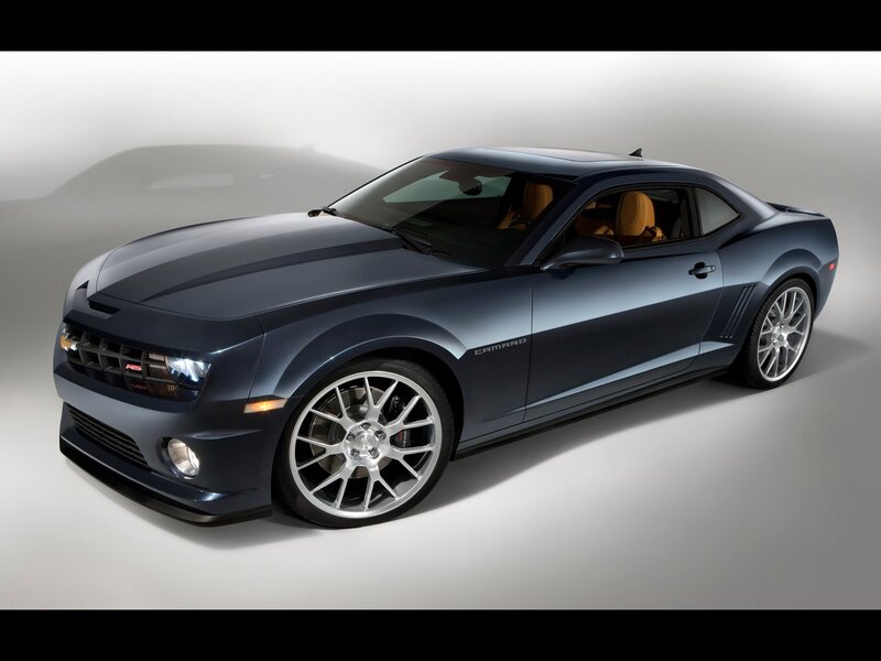 dark blue camaro sports car