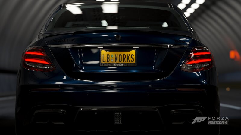Dark Blue Car Rear