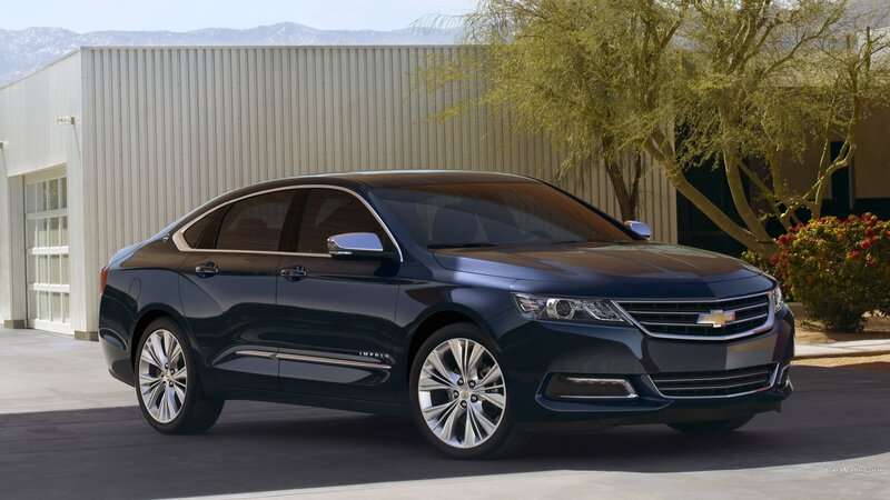 dark blue chevrolet impala