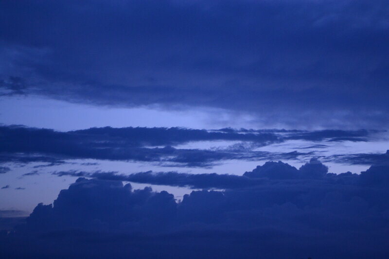 Dark Blue Clouds at Dusk