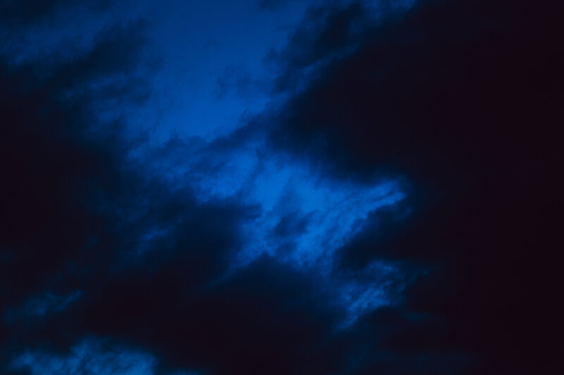 dark blue clouds at night