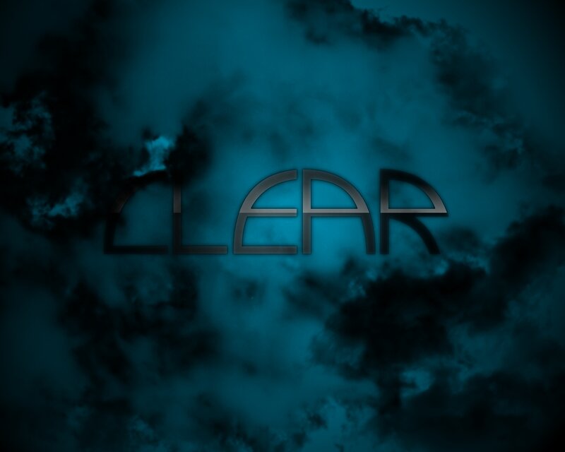 dark blue cloudy background with text