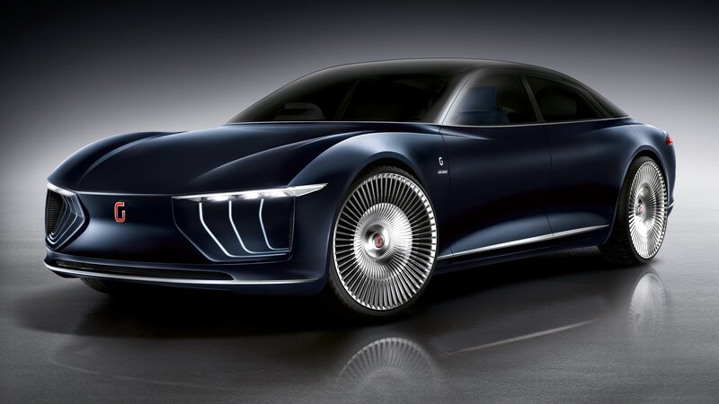 Dark Blue Concept Car — Dramatic