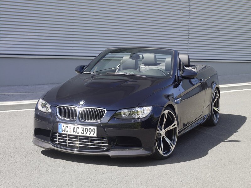 Dark Blue Convertible Car — Black