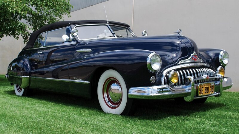 Dark Blue Convertible Car — Calm, Afternoon