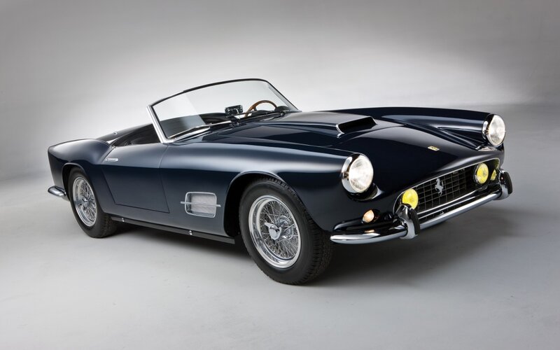 Dark Blue Convertible Car — Classic
