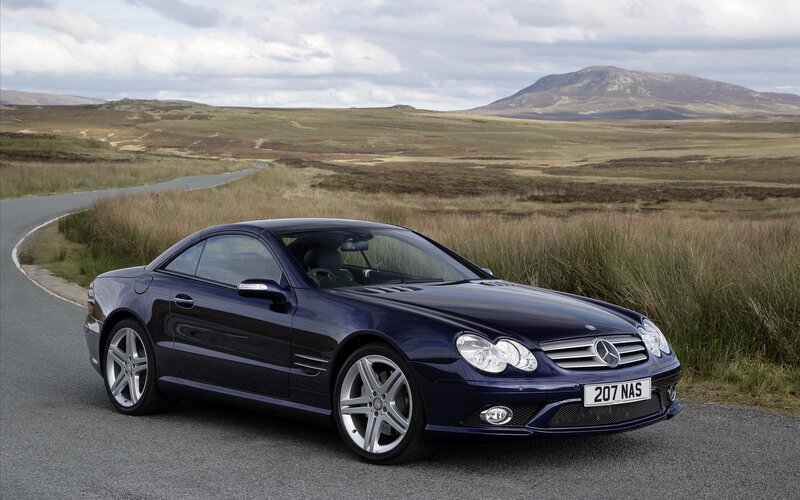 Dark Blue Convertible Car — Serene, Afternoon, Photograph, Road