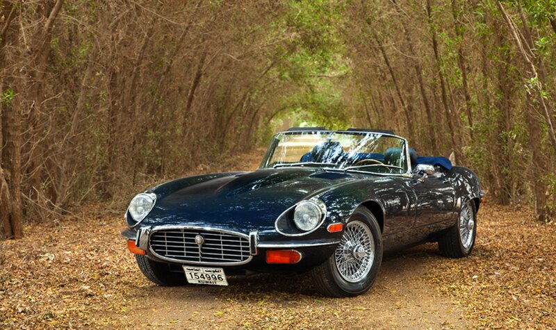 Dark Blue Convertible Car — Serene