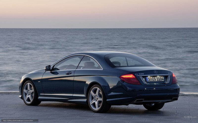 Dark Blue Coupe Car — Serene, Sunset