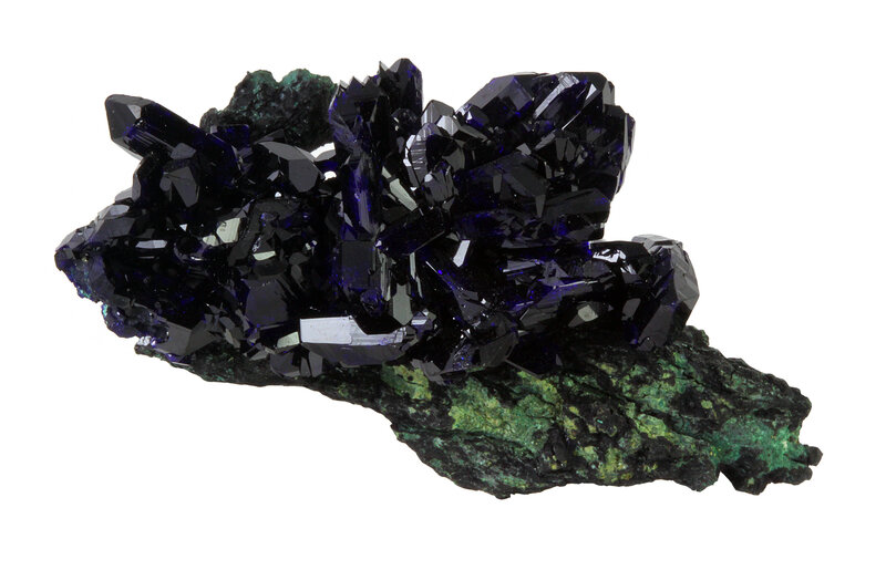 Dark Blue Crystals on Rock