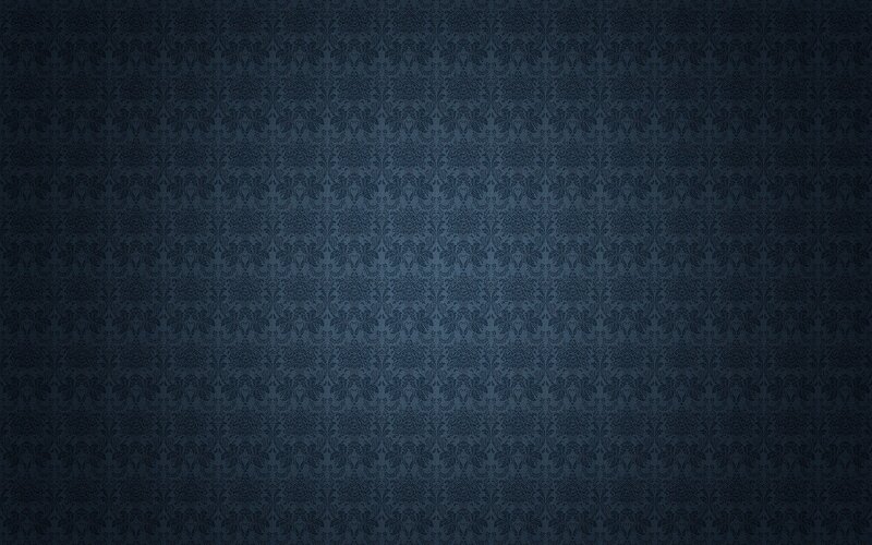 Dark Blue Damask Pattern — Black