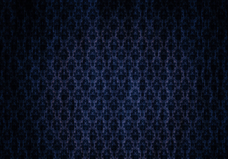 Dark Blue Damask Pattern — Digital Art, Textured