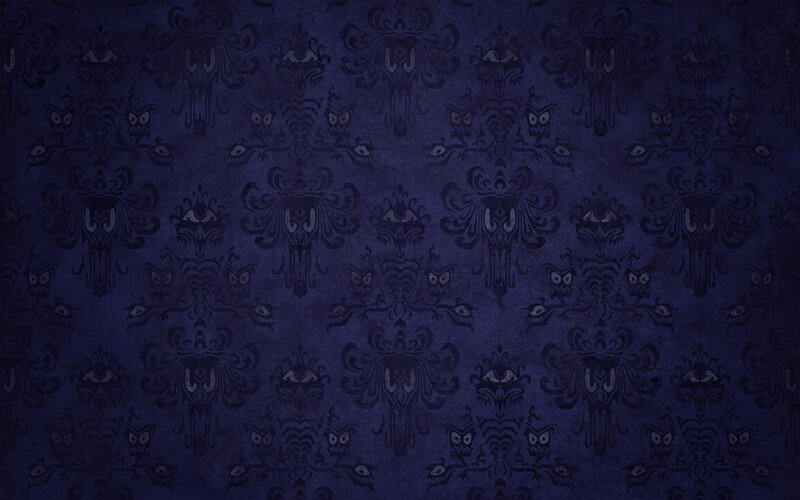 Dark Blue Damask Pattern — Mysterious, Digital Art