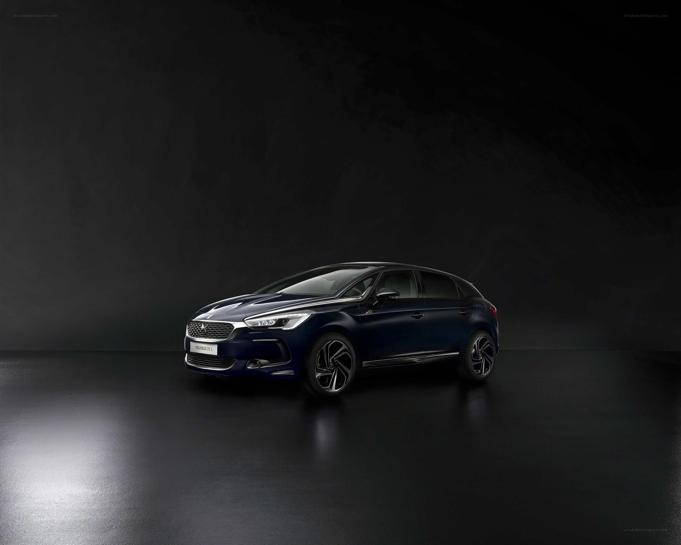 Dark blue DS 5 car