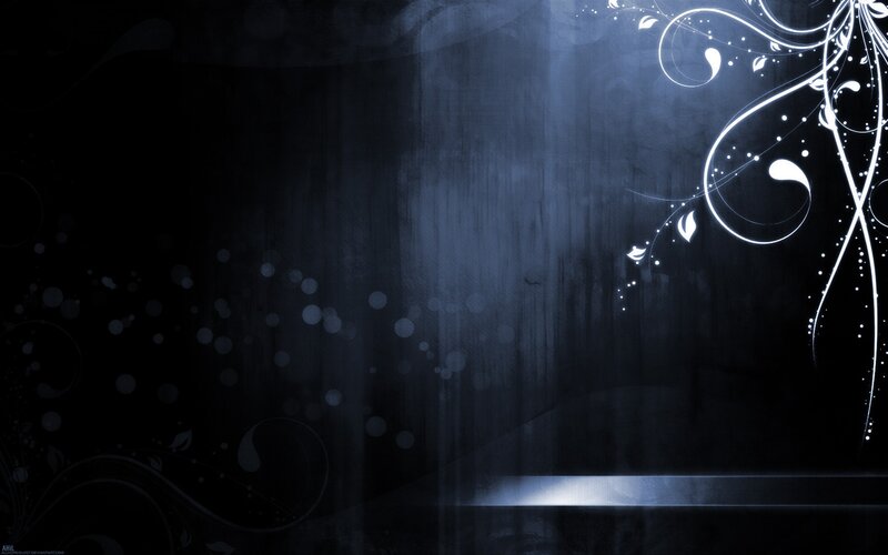 dark blue floral abstract background