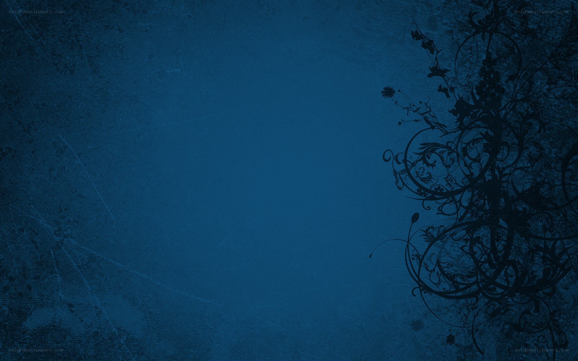 dark blue floral background