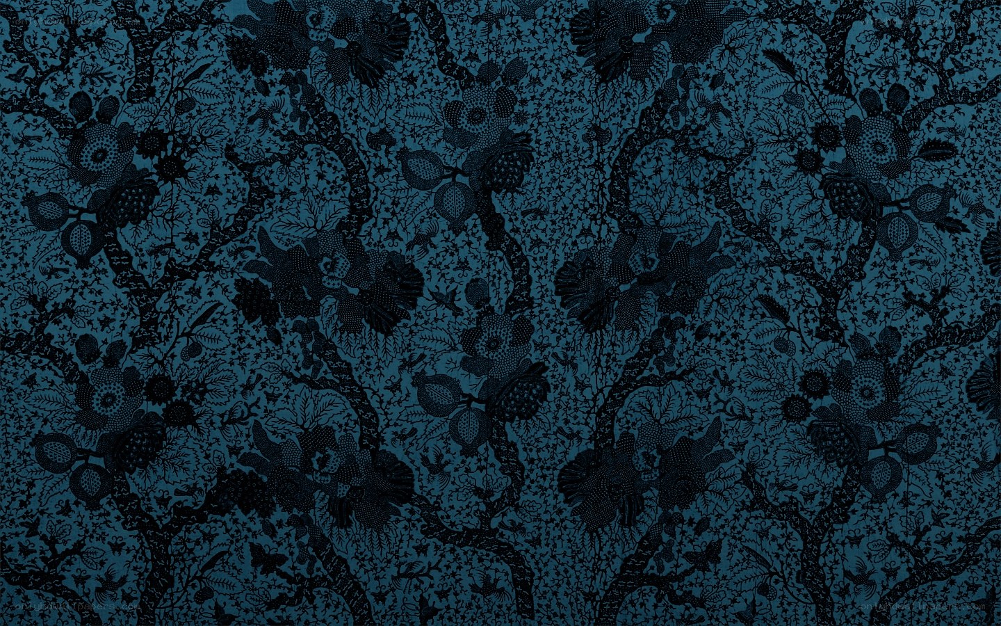 dark blue floral pattern