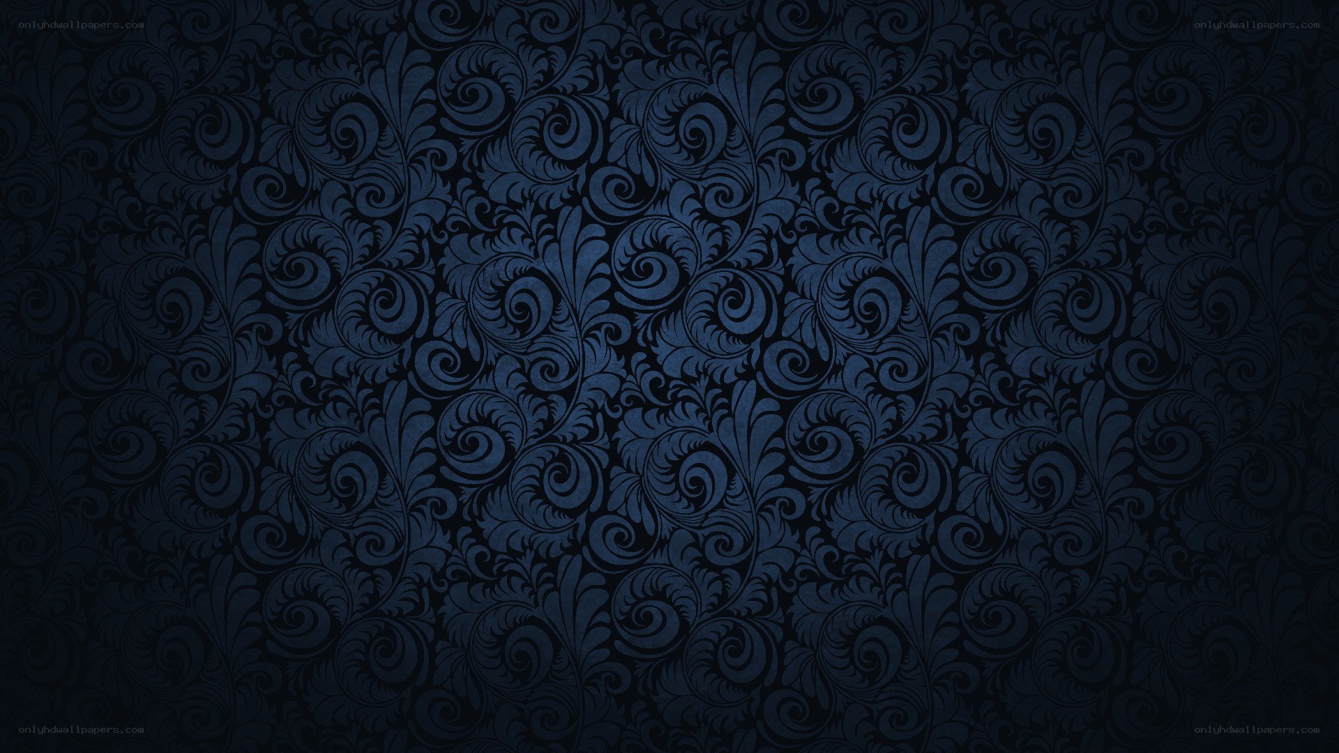 dark blue floral pattern