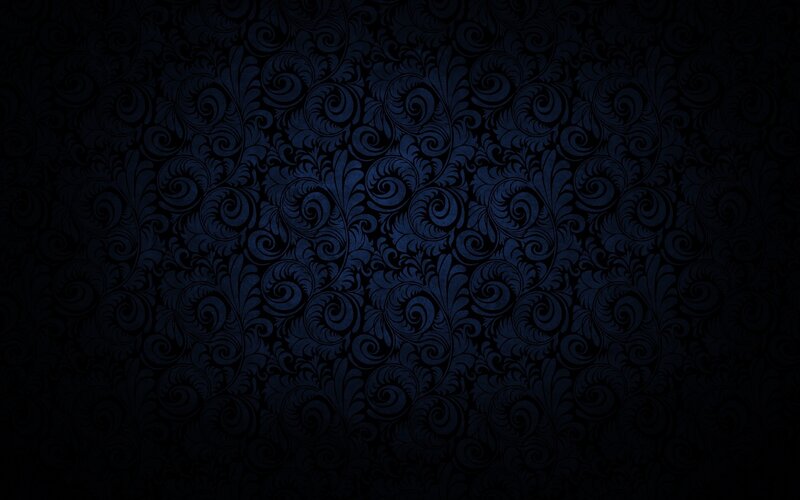 Dark Blue Floral Pattern — Abstract