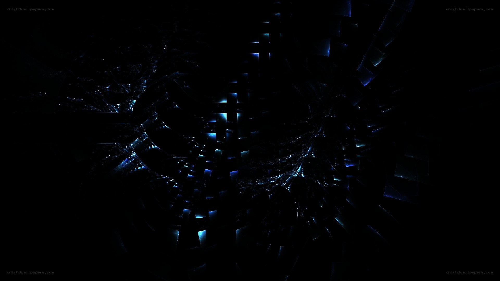 dark blue fractal pattern