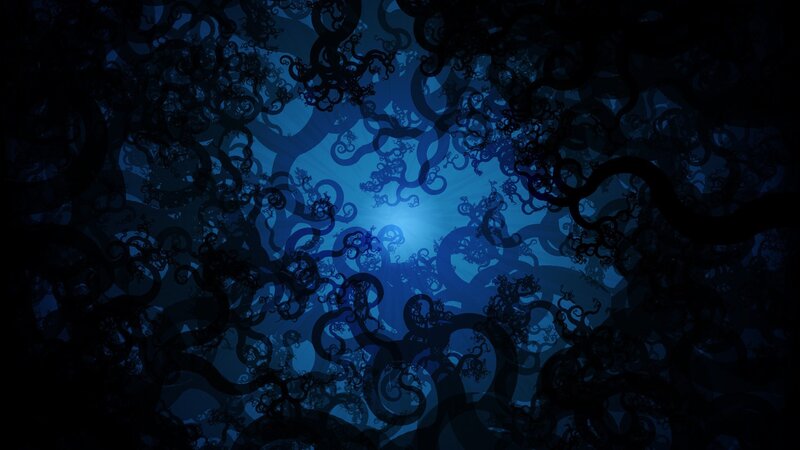 dark blue fractal patterns
