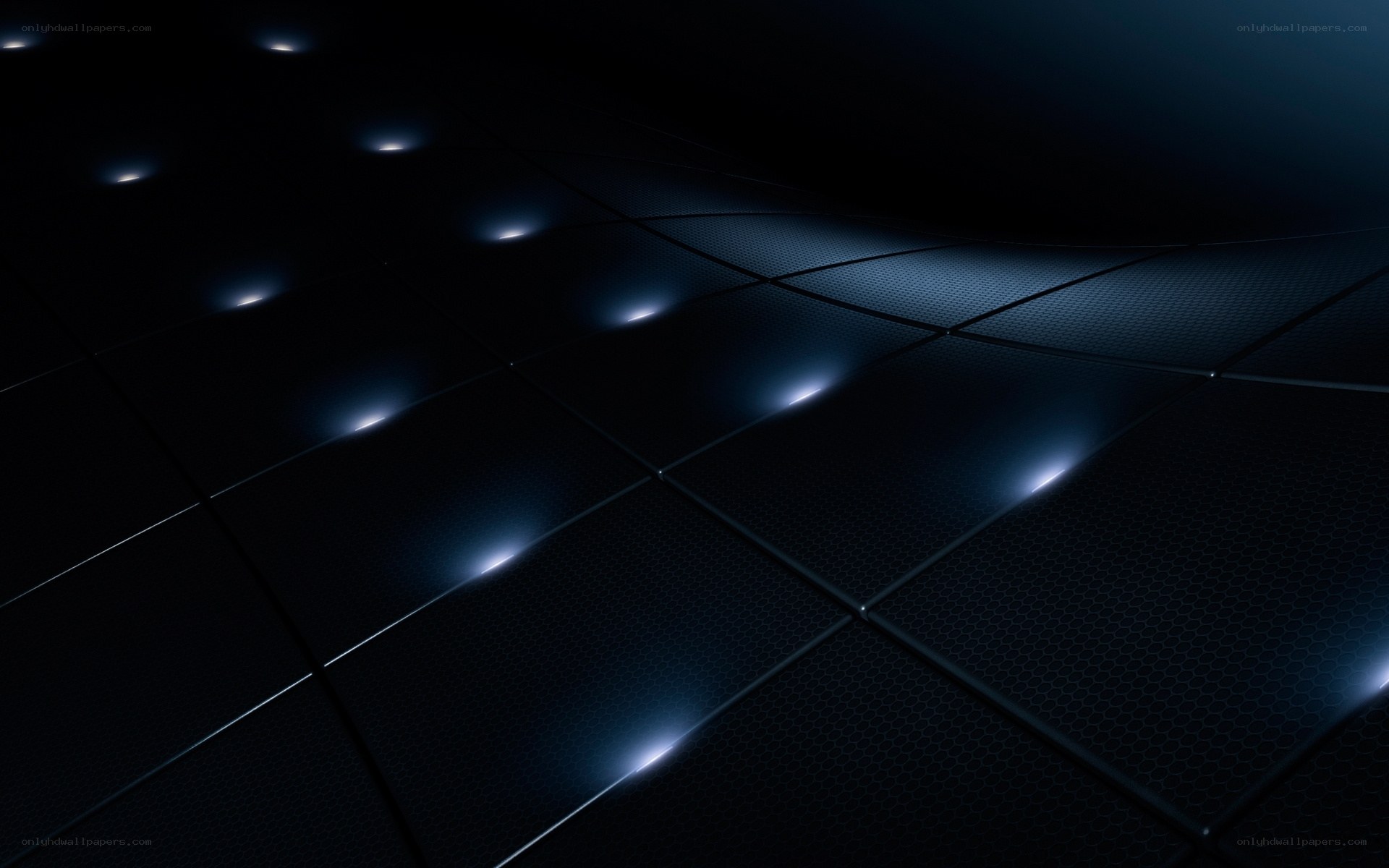 dark blue grid with lights