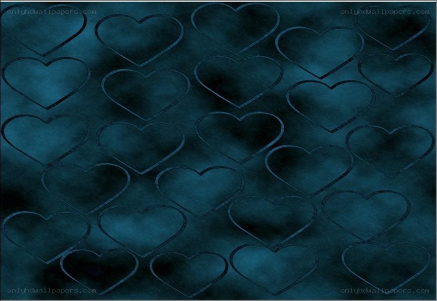 dark blue heart pattern