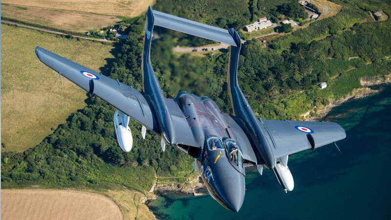 Dark Blue Jet Aircraft — Dynamic