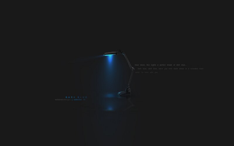 Dark blue lamp scene