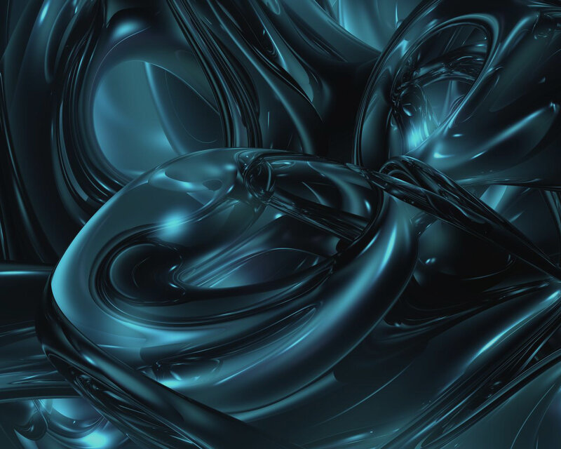 Dark Blue Liquid Swirls