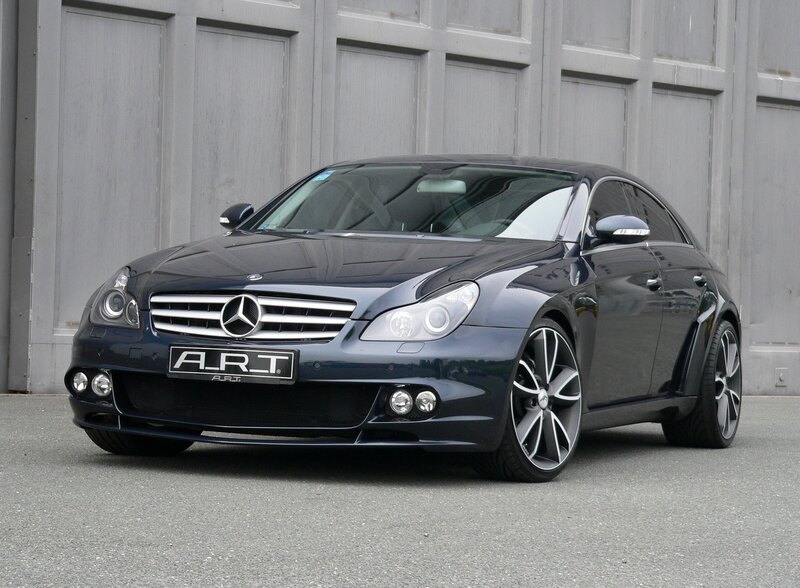 Dark blue Mercedes-Benz CLS