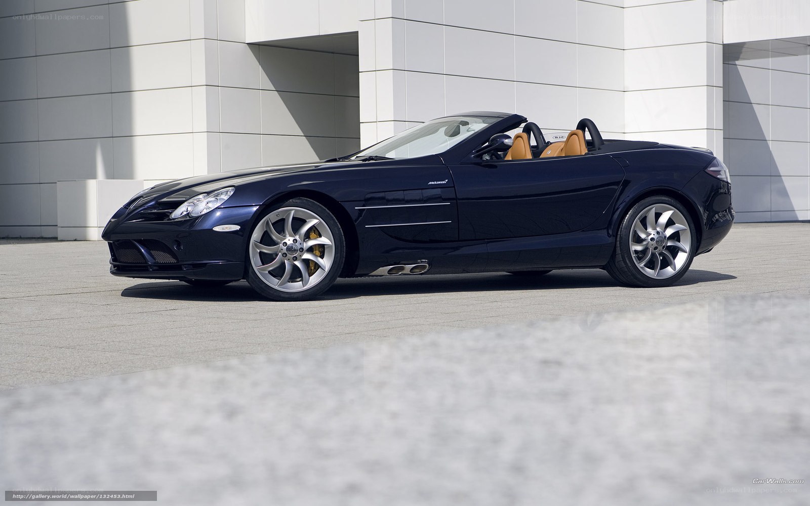 dark blue mercedes-benz slr mclaren