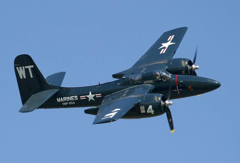 Dark Blue Military Plane