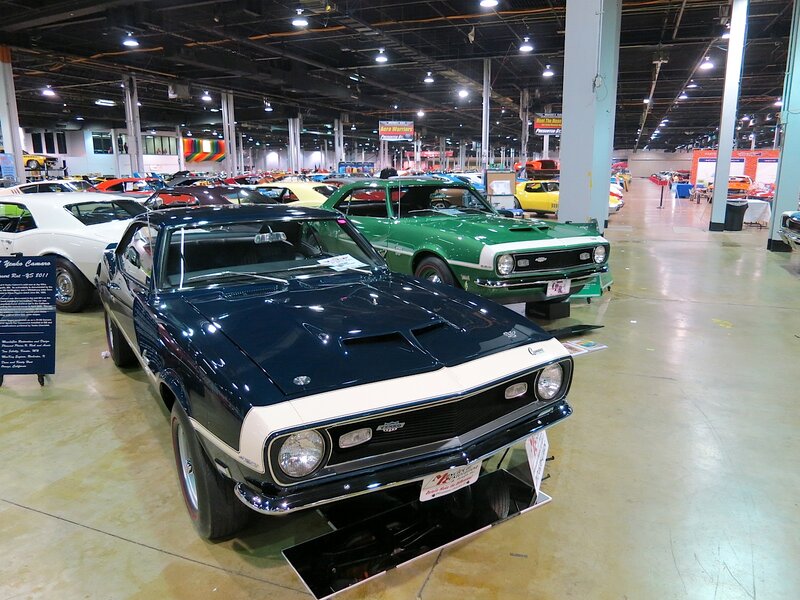 Dark Blue Muscle Car — Showroom