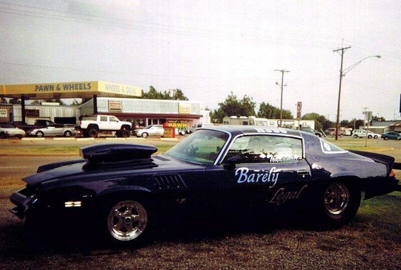 Dark Blue Muscle Car